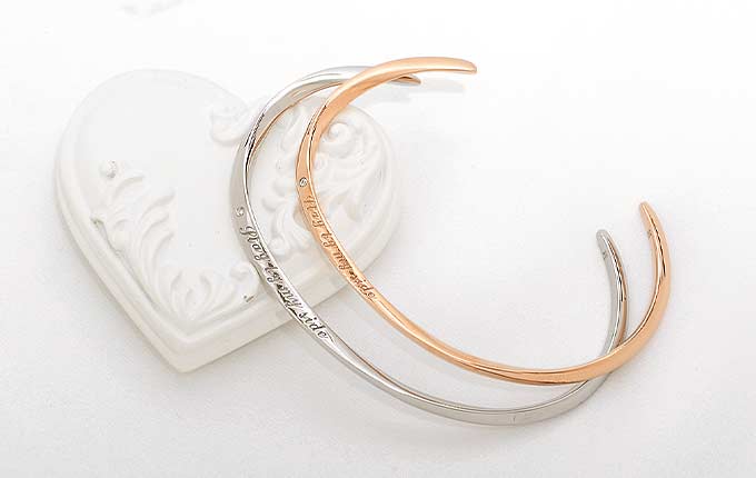 white clover ステンレスバングル 4SBG003SV-4SBG003GO