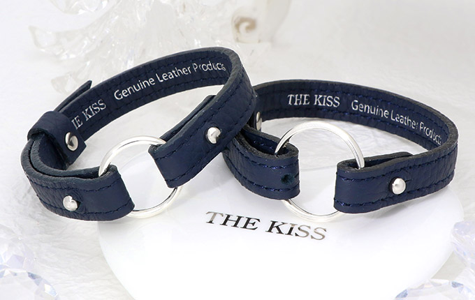 THE KISS ペアレザーブレスレット JW-BR100-JW-SR2900DM-P